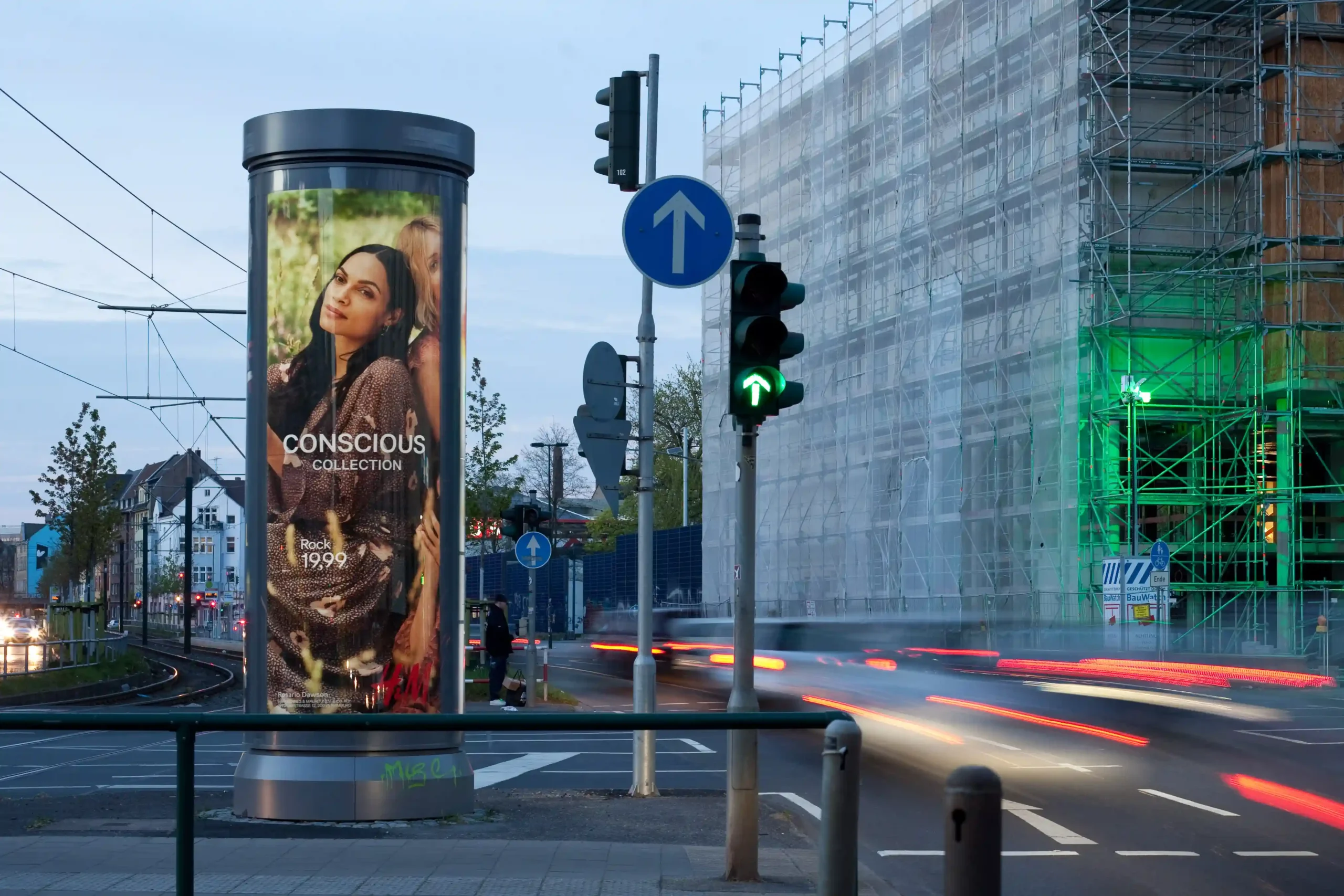 Aussenwerbung Säule