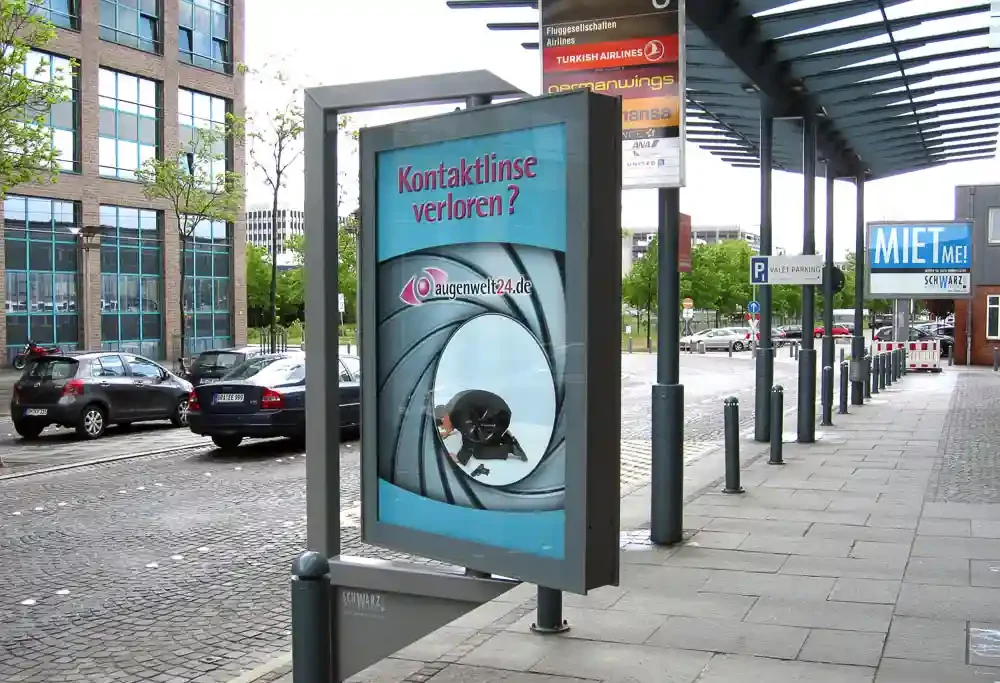 Aussenwerbung Flughafen
